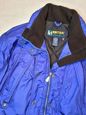 EBTEK Eddie Bauer Vintage insulated jacket Blue Womens Tall Jacket Size Medium